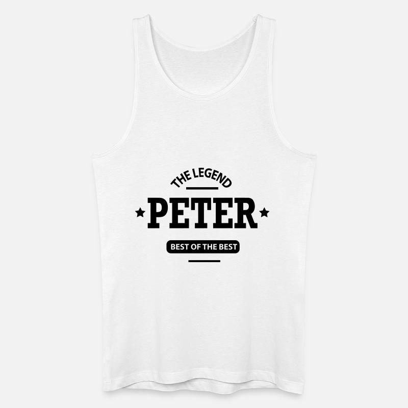 peter - Männer Bio Tank Top - Weiß
