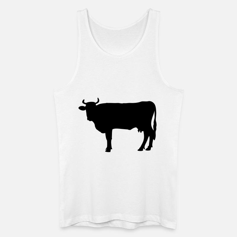 Cow - Men’s Organic Tank Top - white