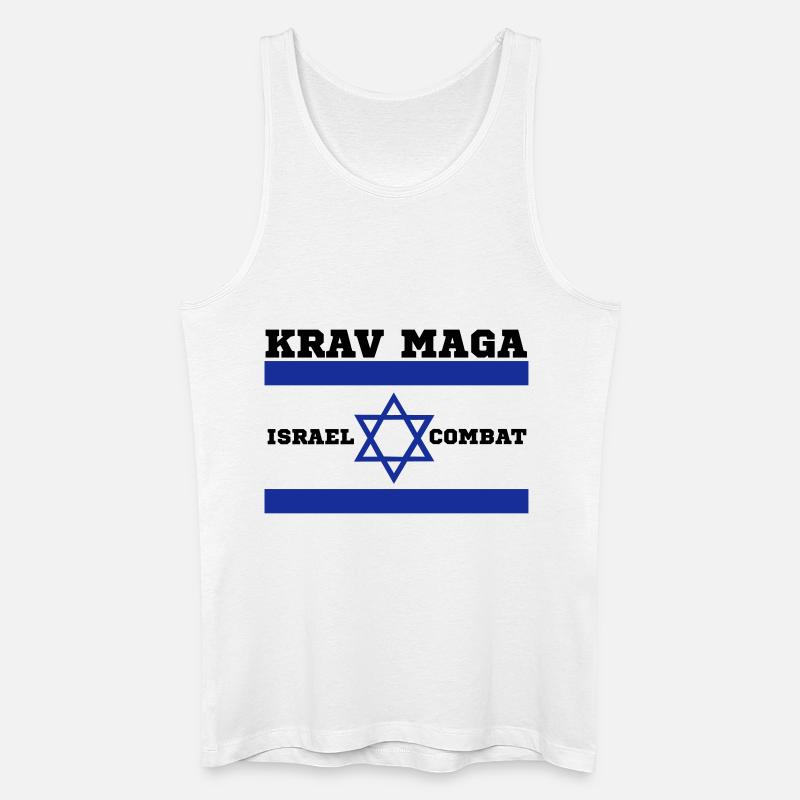Krav Maga - Männer Bio Tank Top - Weiß