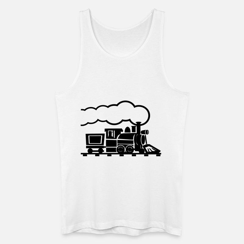 Alte Lok 2 - Männer Bio Tank Top - Weiß