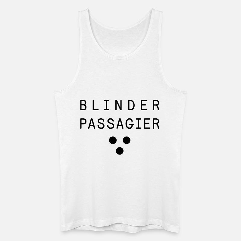 Blinder Passagier - Männer Bio Tank Top - Weiß