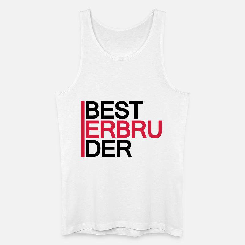 Bester Bruder - Männer Bio Tank Top - Weiß