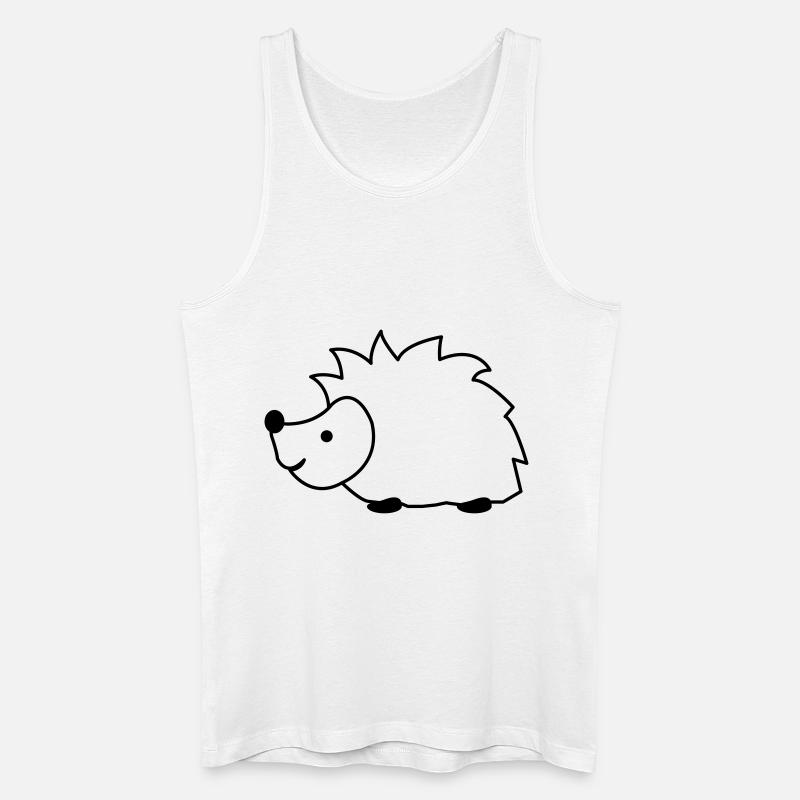 igel - Männer Bio Tank Top - Weiß