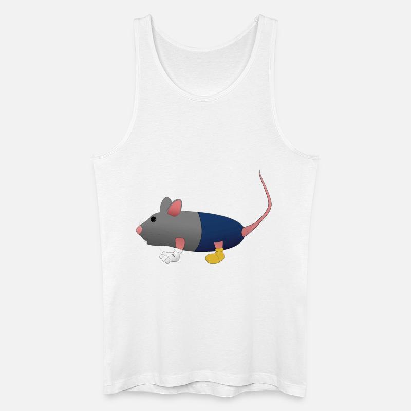 Niedliche Comic-Maus - Männer Bio Tank Top - Weiß