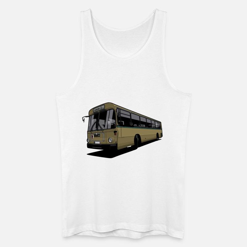 Oldtimer Bus // Illustration - Männer Bio Tank Top - Weiß