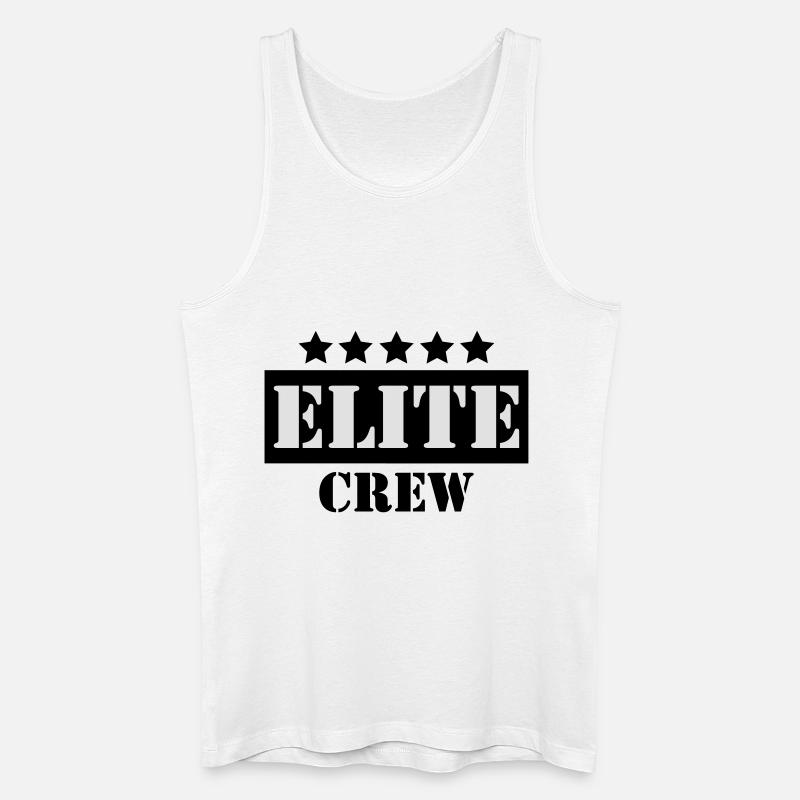 Elite crew - Männer Bio Tank Top - Weiß