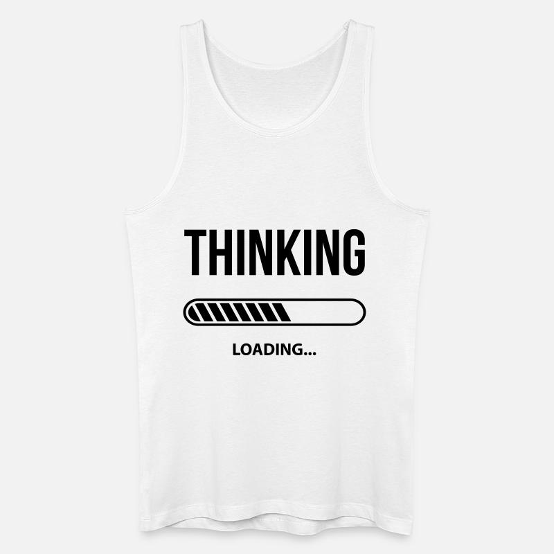 Thinking Loading - Débardeur bio Homme - blanc