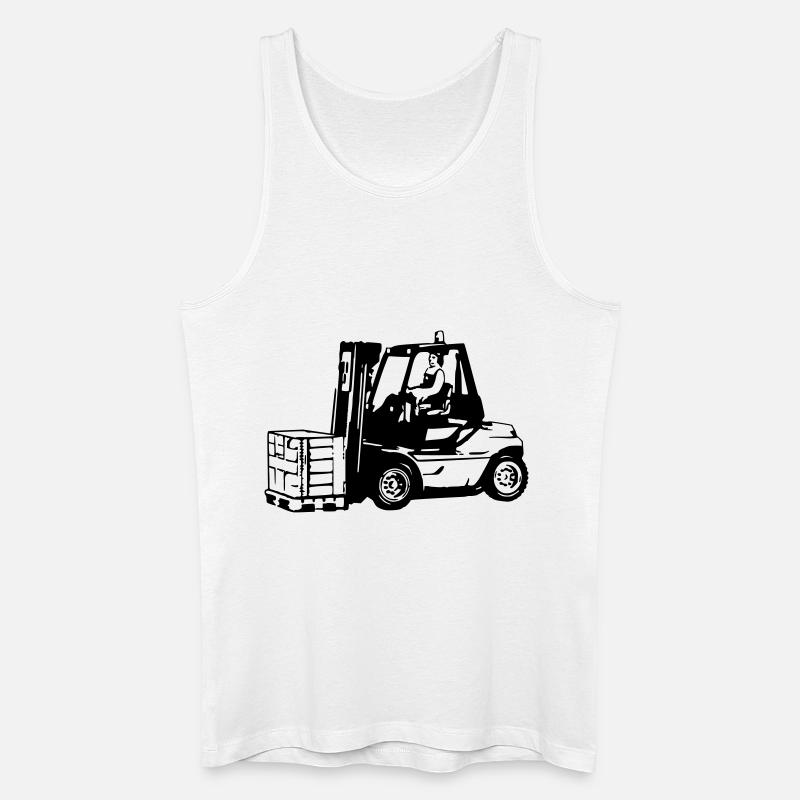 Gabelstapler - Männer Bio Tank Top - Weiß