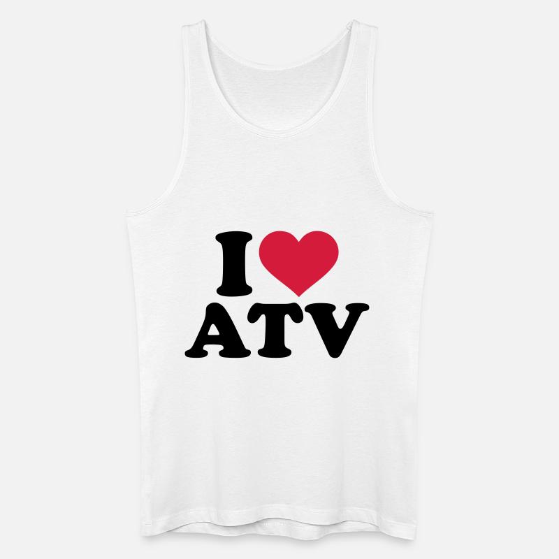 ATV - Männer Bio Tank Top - Weiß