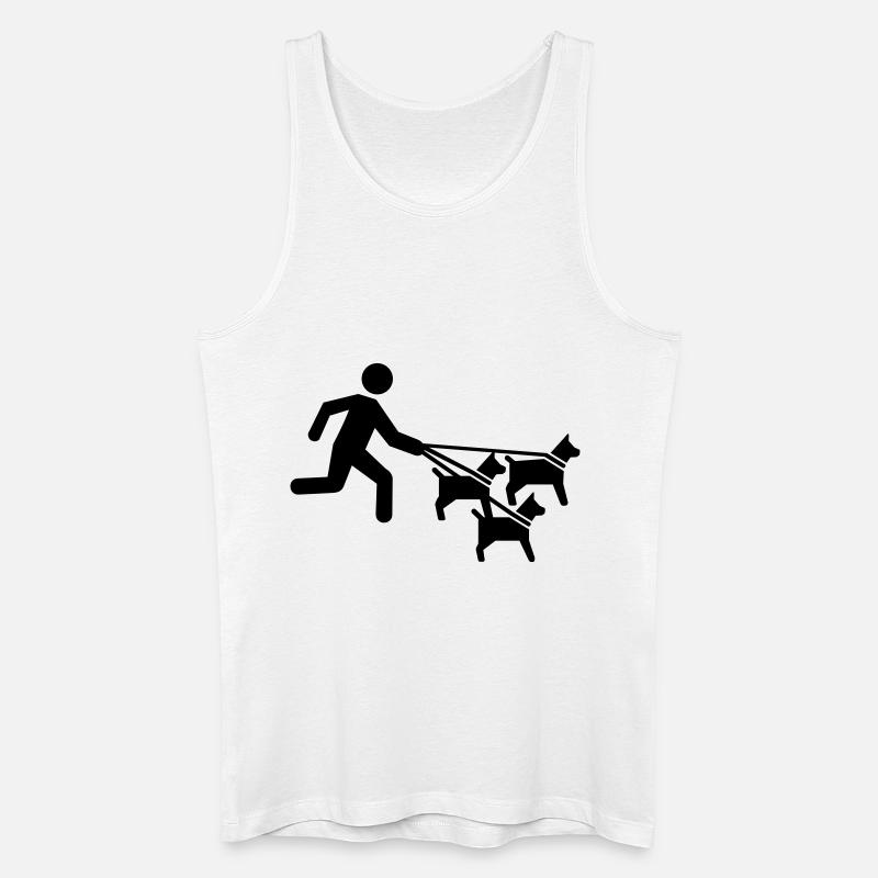 Hundesitter - Männer Bio Tank Top - Weiß