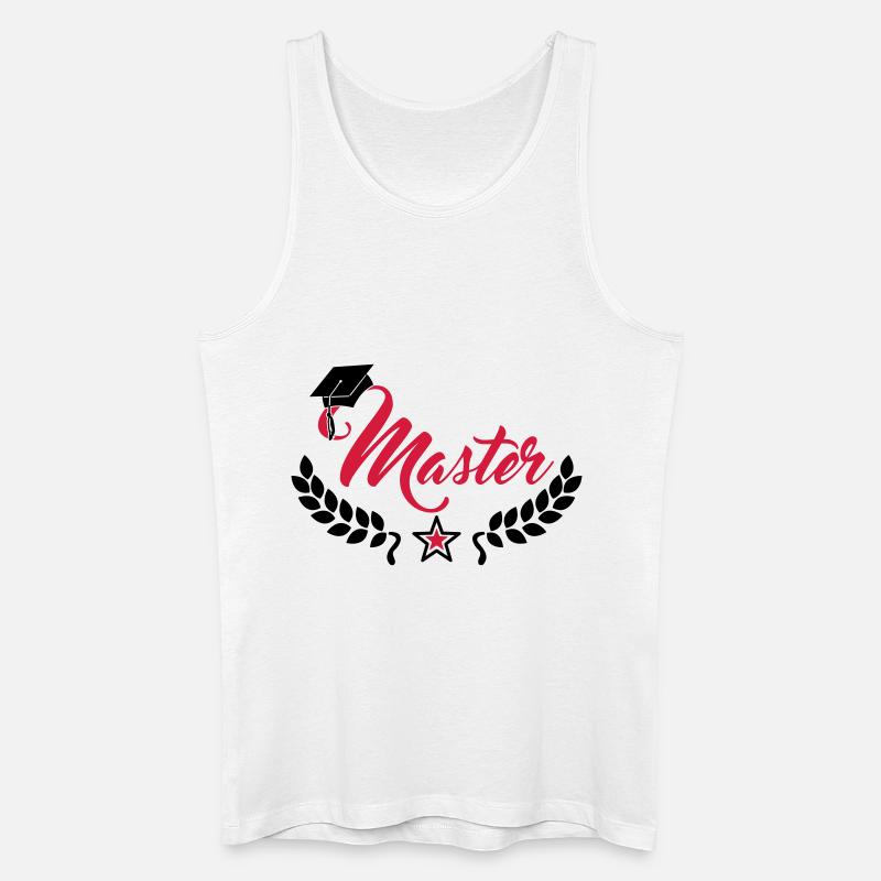 master abschluss - Männer Bio Tank Top - Weiß