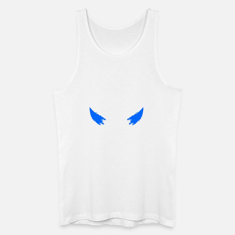 Teufelshörner - Männer Bio Tank Top - Weiß