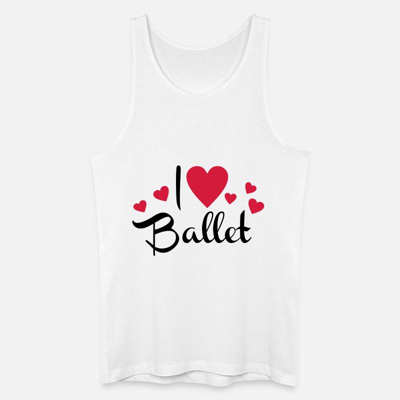 Ballet - Männer Bio Tank Top - Weiß