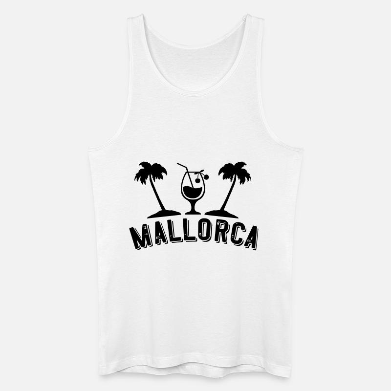 mallorca - Männer Bio Tank Top - Weiß