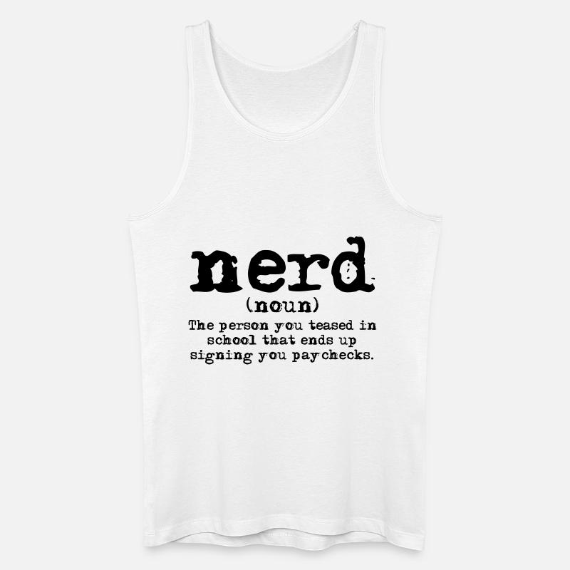 Nerd Definition - Männer Bio Tank Top - Weiß