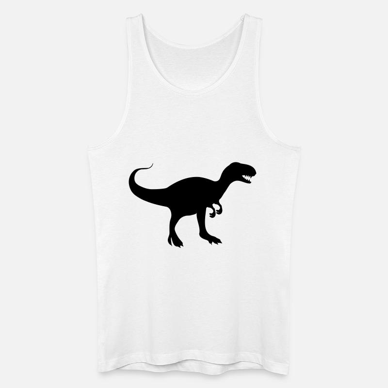 dinosaurier_rex - Männer Bio Tank Top - Weiß