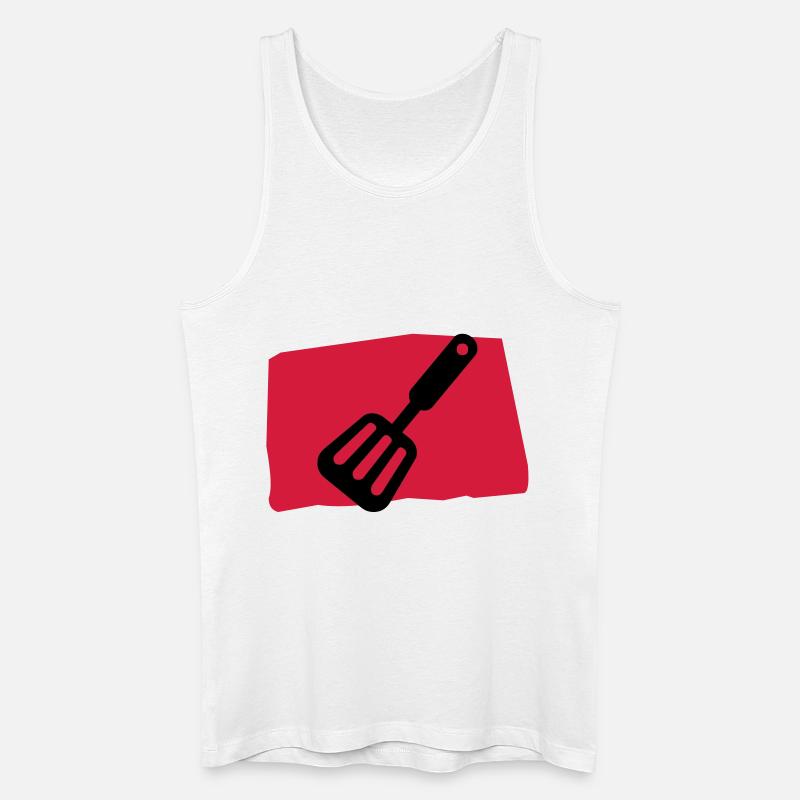 pfannenwender_c2 - Männer Bio Tank Top - Weiß