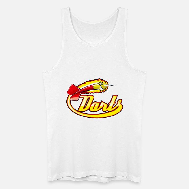 Darts - Männer Bio Tank Top - Weiß