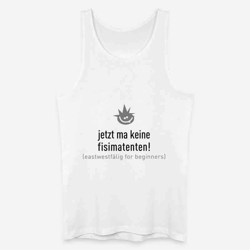 fisimatenten - Männer Bio Tank Top - Weiß