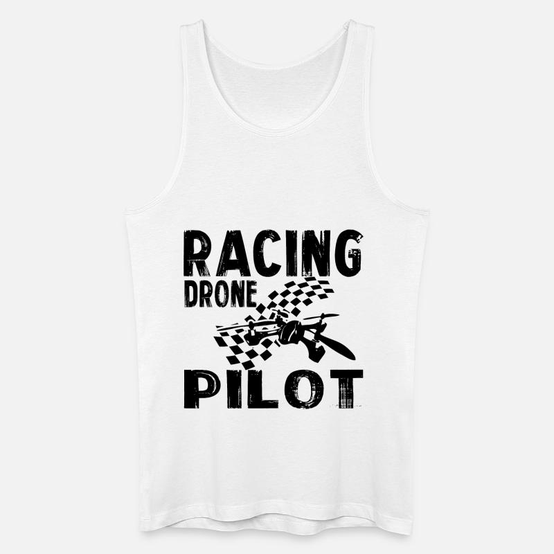 Racing Drone Pilot - Männer Bio Tank Top - Weiß