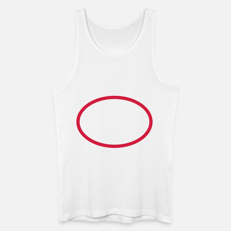 Kreis - Männer Bio Tank Top - Weiß
