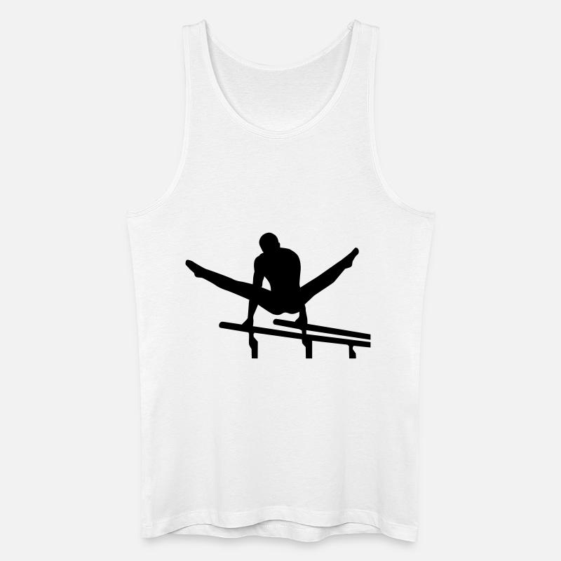 Turnen - Männer Bio Tank Top - Weiß