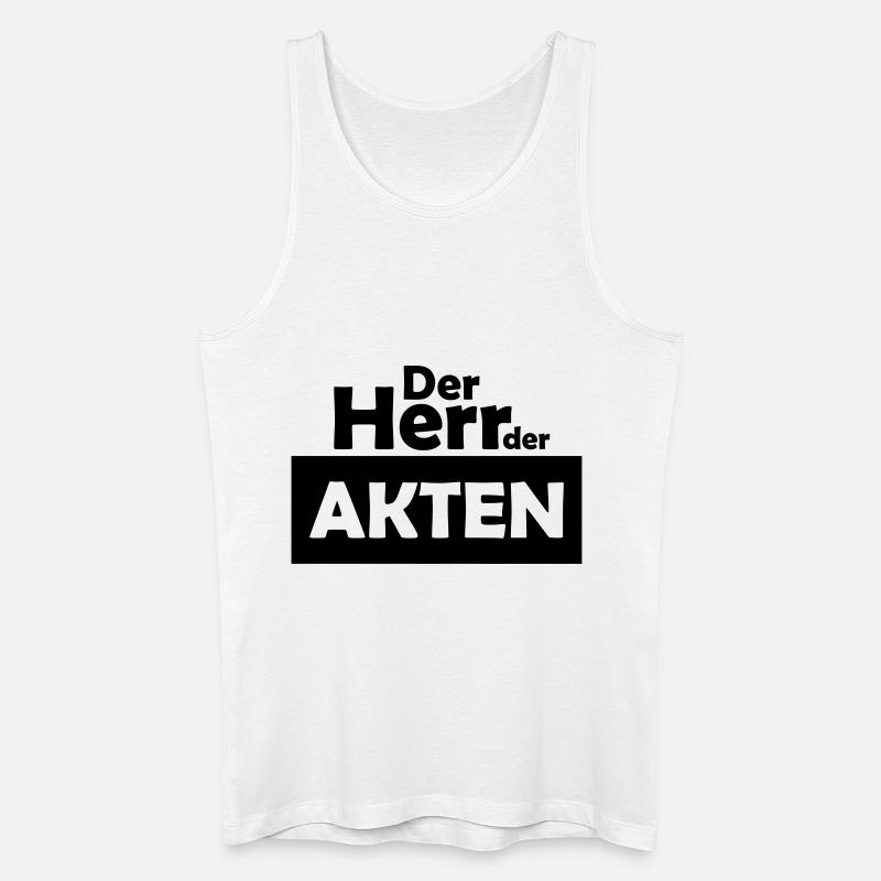 der herr der akten - Männer Bio Tank Top - Weiß