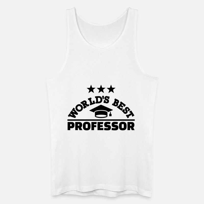 Professor - Männer Bio Tank Top - Weiß