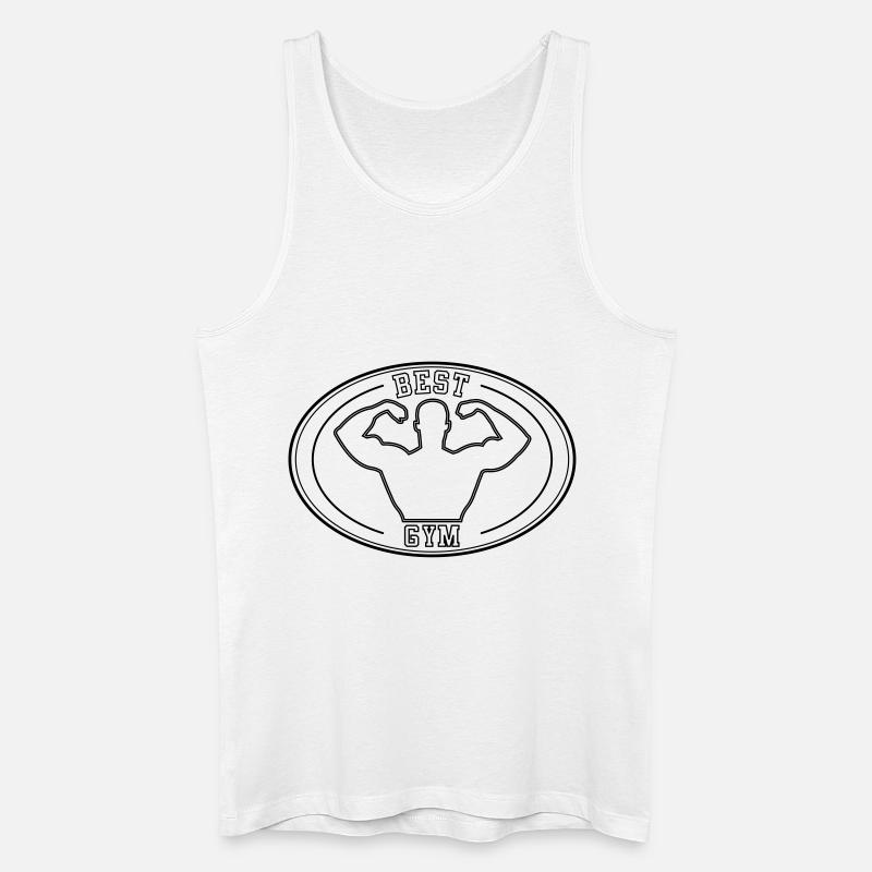 bodybuilder - Männer Bio Tank Top - Weiß