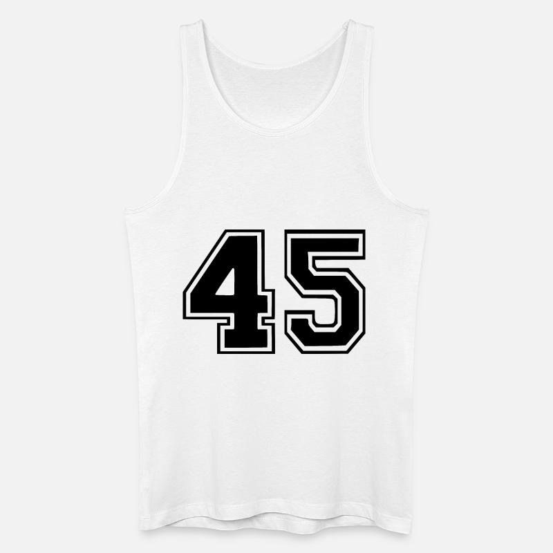 45 - Männer Bio Tank Top - Weiß