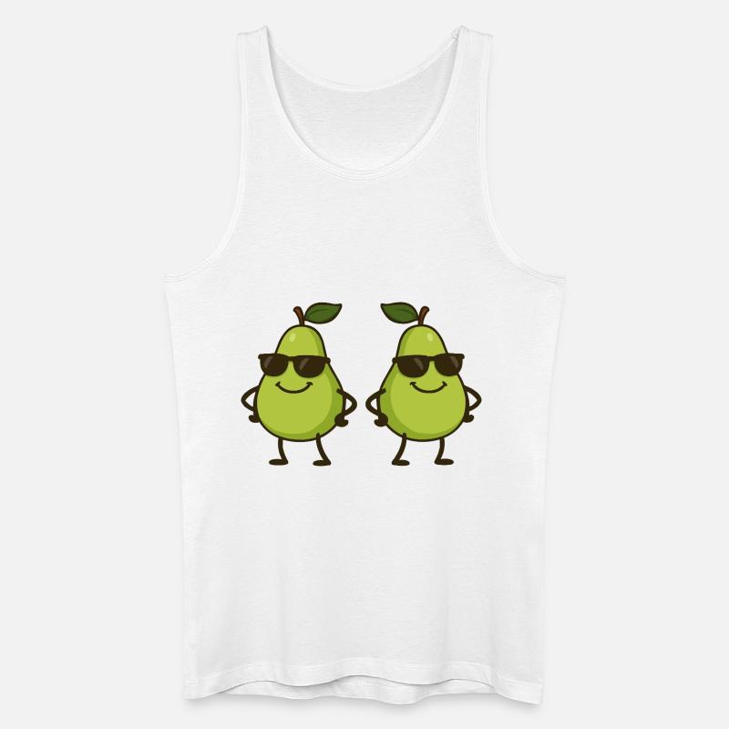 Pear Comic Cool 2 - Men’s Organic Tank Top - white