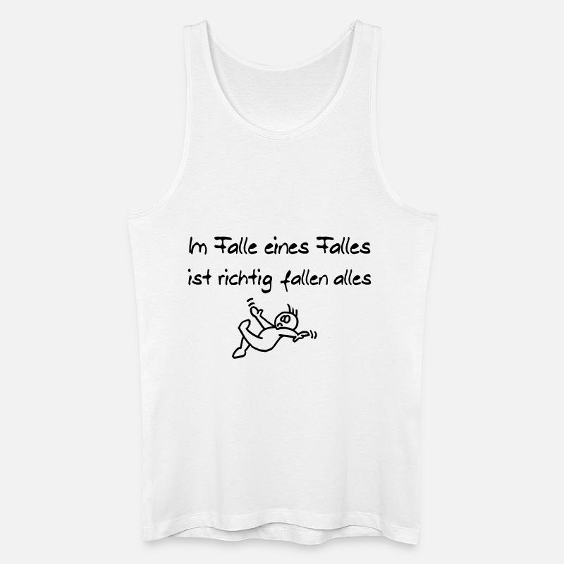 Im Falle eines Falles - Männer Bio Tank Top - Weiß