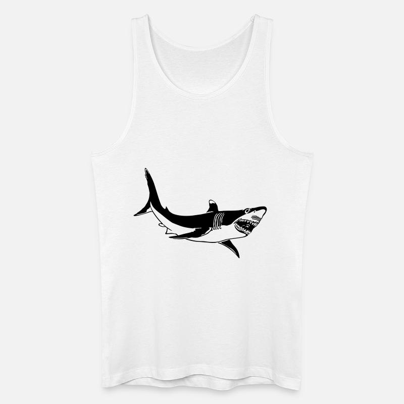 Great White - Männer Bio Tank Top - Weiß
