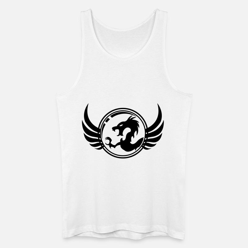 dragon_1 - Männer Bio Tank Top - Weiß