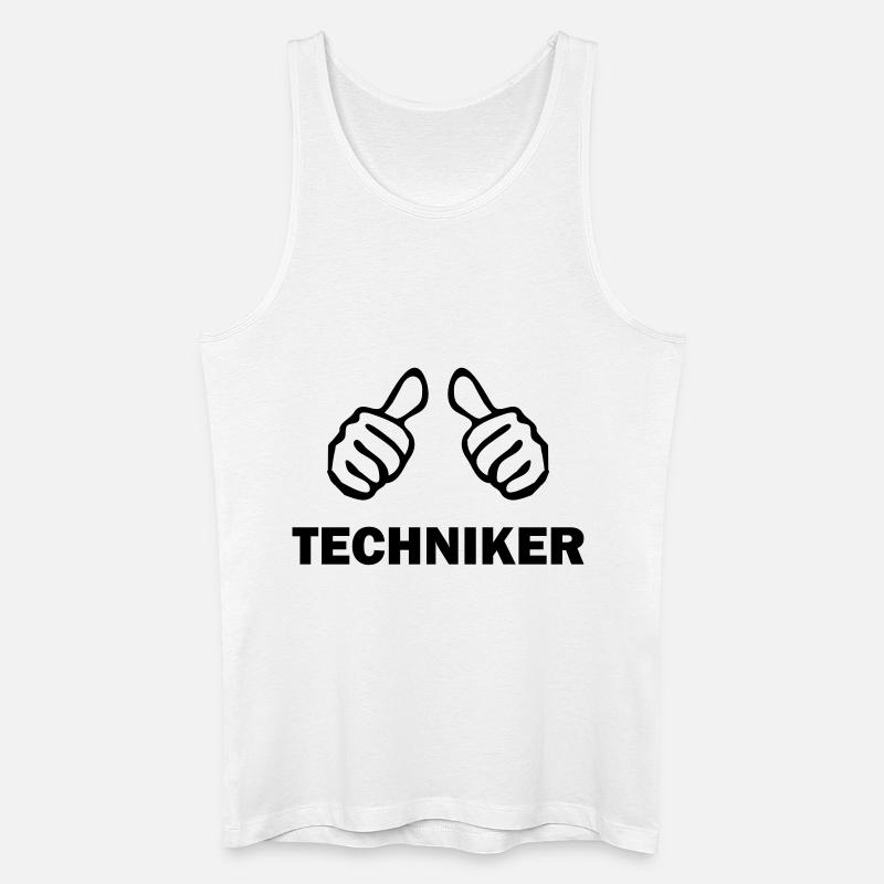 techniker - Männer Bio Tank Top - Weiß