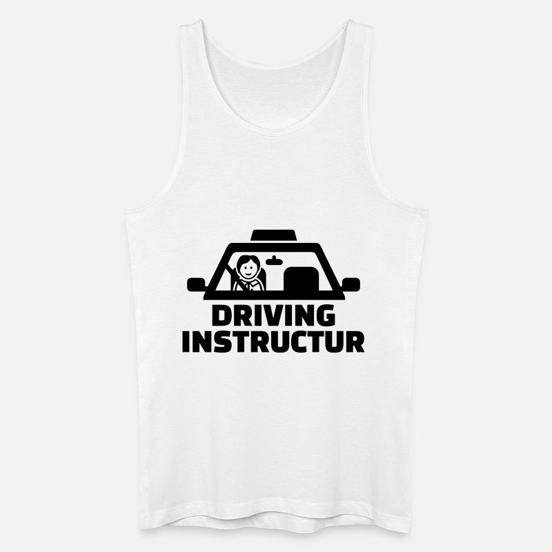 Fahrlehrer - Männer Bio Tank Top - Weiß