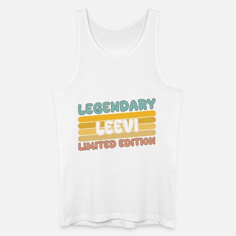 Leevi als Name - Männer Bio Tank Top - Weiß