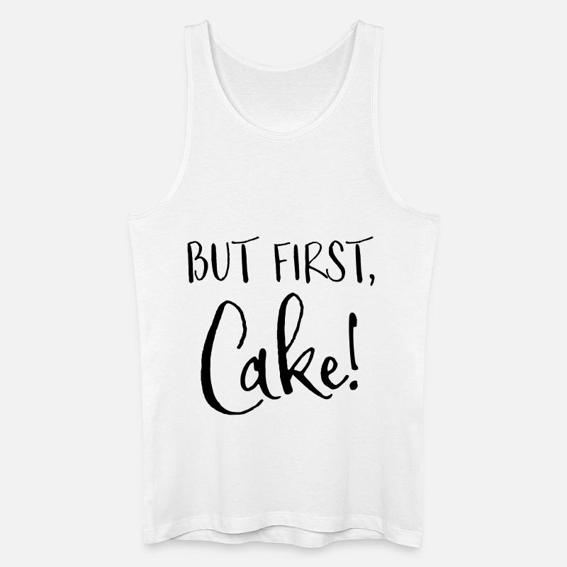 Kuchen - Männer Bio Tank Top - Weiß