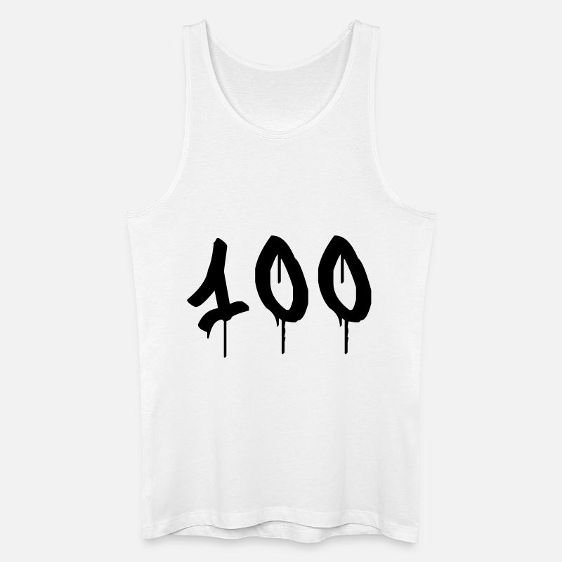 Graffiti : 100 - Männer Bio Tank Top - Weiß