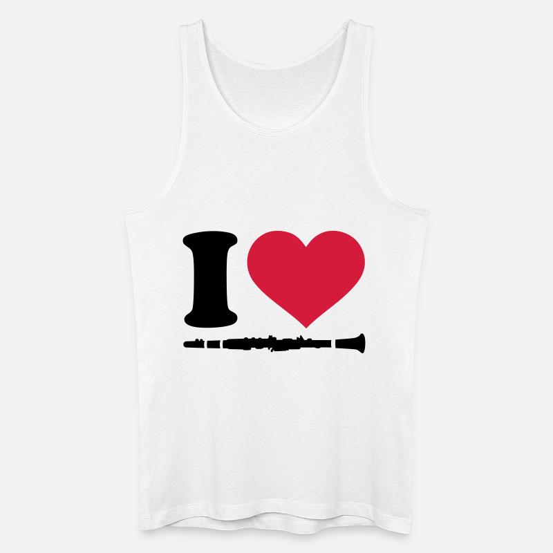 Klarinette - Männer Bio Tank Top - Weiß