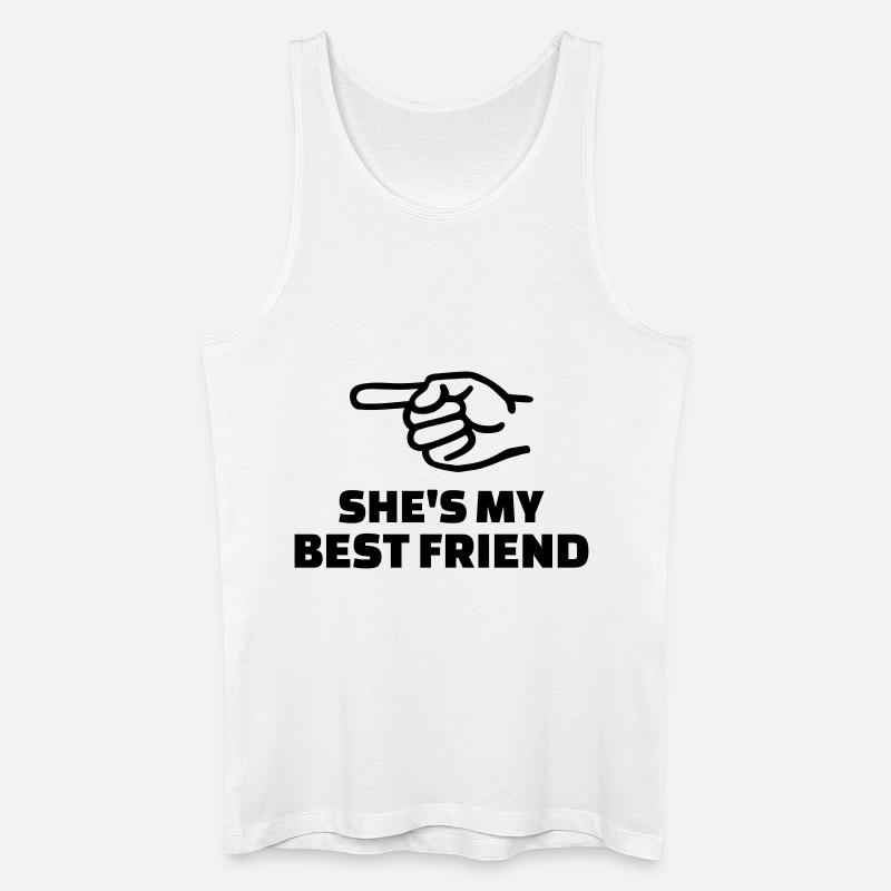 Freundin - Männer Bio Tank Top - Weiß