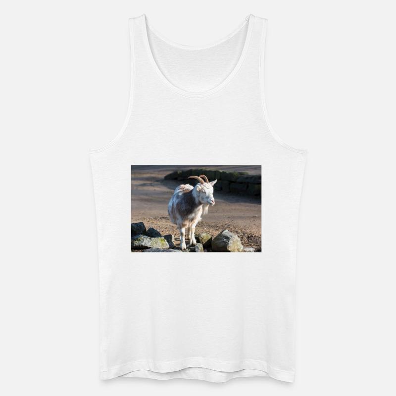 Zwergziege oder Zwergziege - Männer Bio Tank Top - Weiß