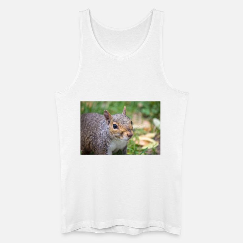 Grauhörnchen Sciurus - Männer Bio Tank Top - Weiß