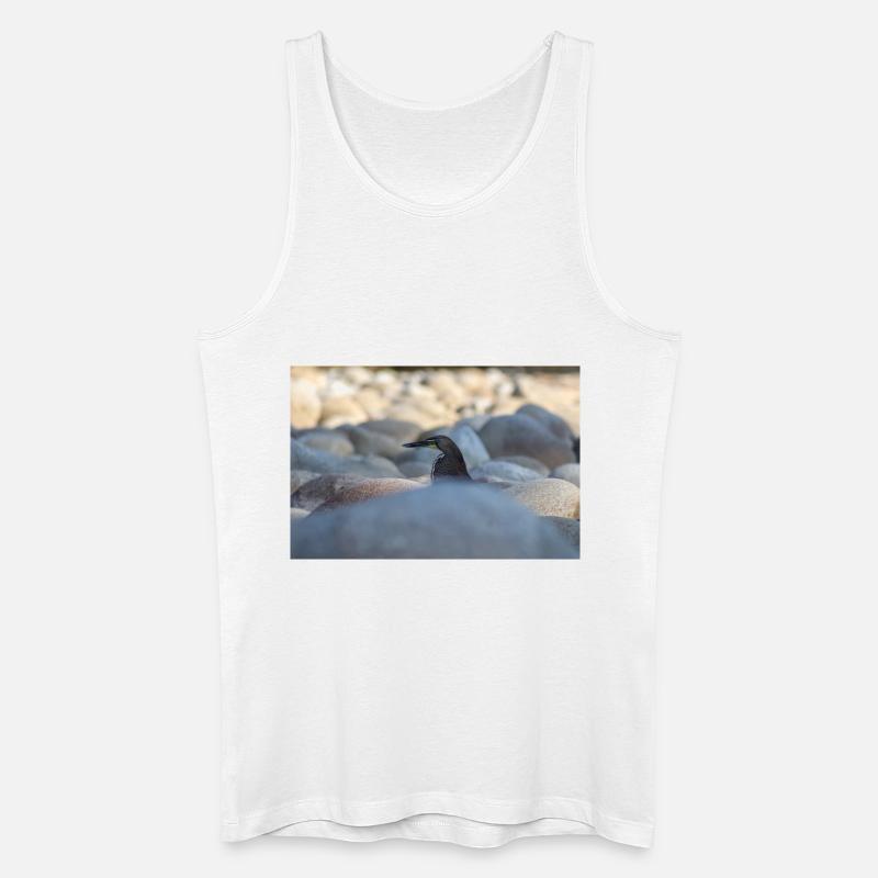 Der Reiher - Männer Bio Tank Top - Weiß