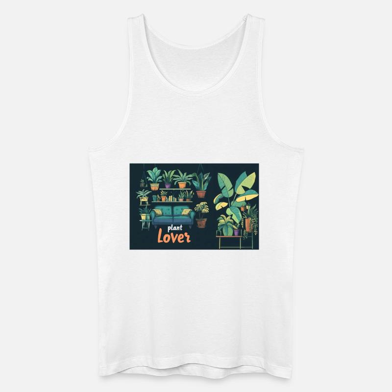 Plant lover - Männer Bio Tank Top - Weiß