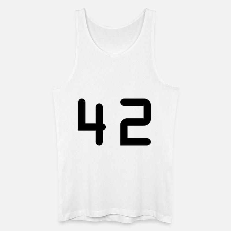 42 - Männer Bio Tank Top - Weiß