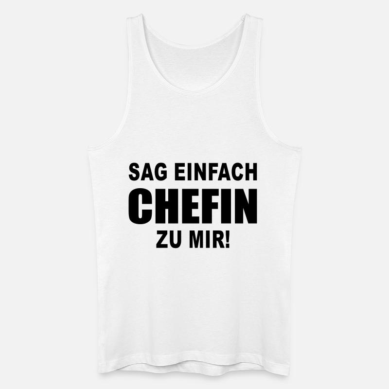 chefin - Männer Bio Tank Top - Weiß
