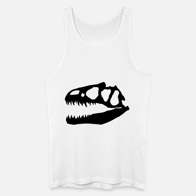 Allosaurus - Männer Bio Tank Top - Weiß