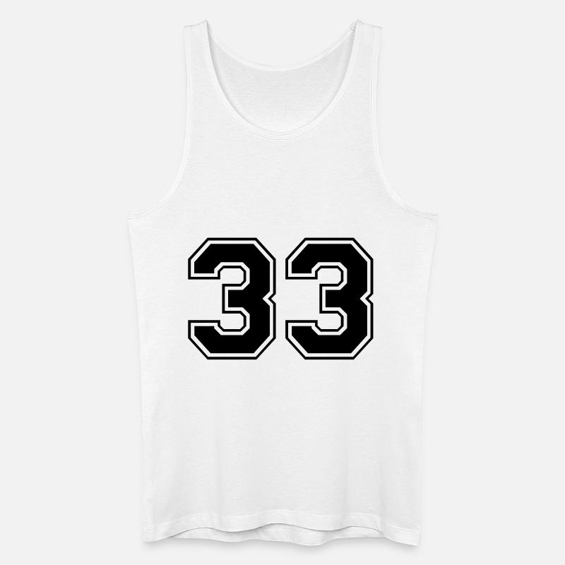 33 - Männer Bio Tank Top - Weiß