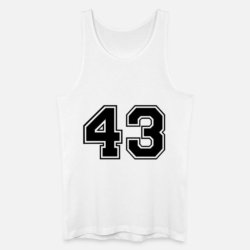 43 - Männer Bio Tank Top - Weiß